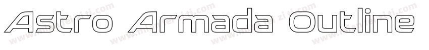 Astro Armada Outline Italic字体转换